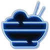 🍜 Эмодзи «Blue &amp; Black #color #blue» для Telegram