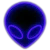 👽 Эмодзи «Blue &amp; Black #color #blue» для Telegram