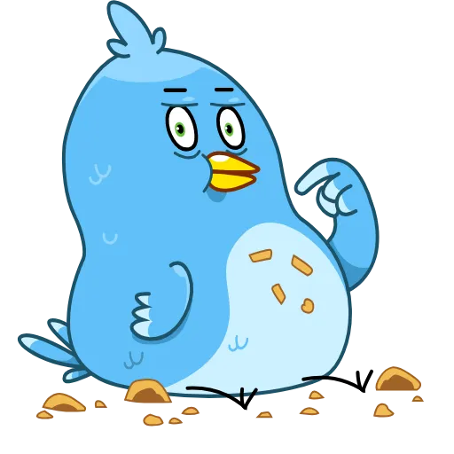 🍽 Стикер «Blue Bird» для Telegram