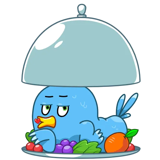😘 Стикер «Blue Bird» для Telegram
