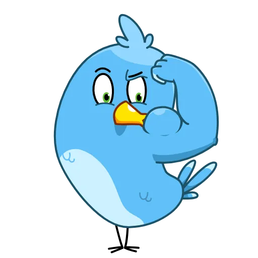 💪 Стикер «Blue Bird» для Telegram