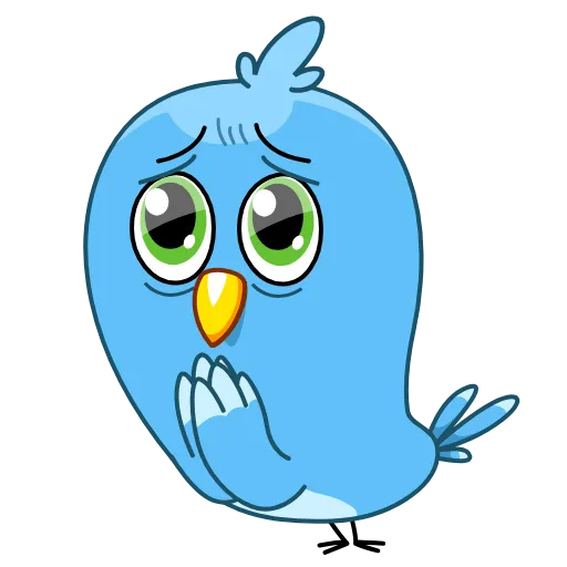 🥺 Стикер «Blue Bird» для Telegram