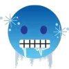 🥶 Эмодзи «Синий» для Telegram