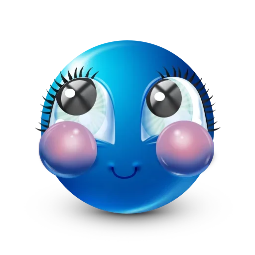 ☺️ Стикер «Blue Emoji» для Telegram