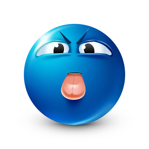 😛 Стикер «Blue Emoji» для Telegram