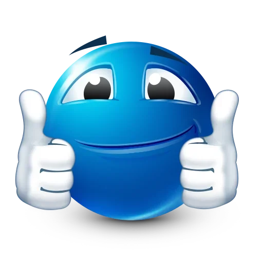 Стикерпак Blue Emoji для Telegram — скачать