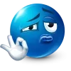 🤩 Эмодзи «Blue Face Emoji» для Telegram