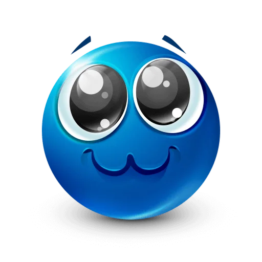 🥺 Стикер «blue facebook» для Telegram