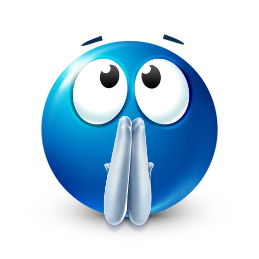 🙏 Стикер «blue facebook» для Telegram
