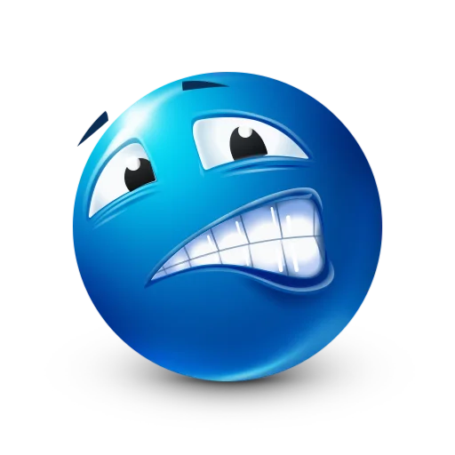 😨 Стикер «blue facebook» для Telegram