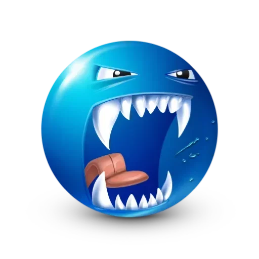 🧛 Стикер «blue facebook» для Telegram