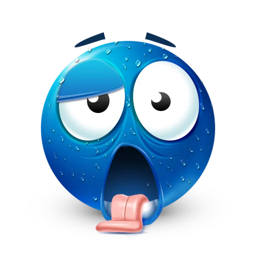 😵 Стикер «blue facebook» для Telegram