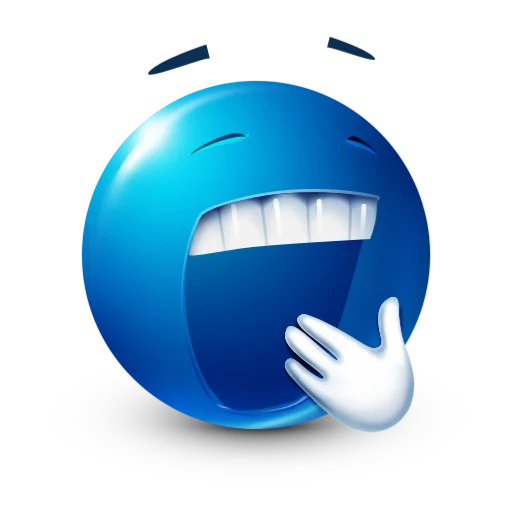 🥱 Стикер «blue facebook» для Telegram