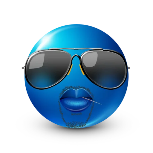 😎 Стикер «blue facebook» для Telegram