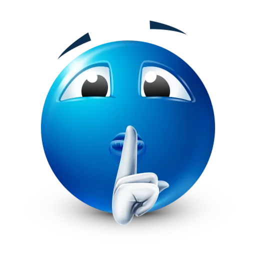 🤫 Стикер «blue facebook» для Telegram