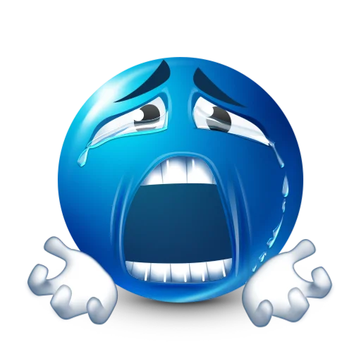 😰 Стикер «blue facebook» для Telegram