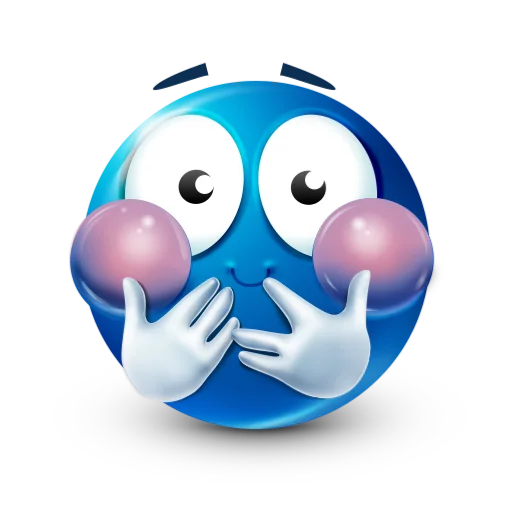 ☺ Стикер «blue facebook» для Telegram