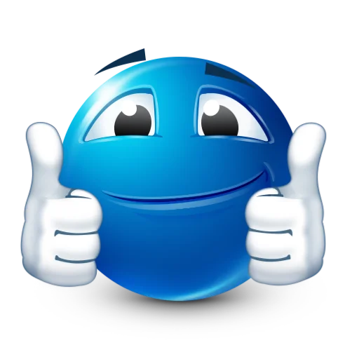 👍 Стикер «blue facebook» для Telegram