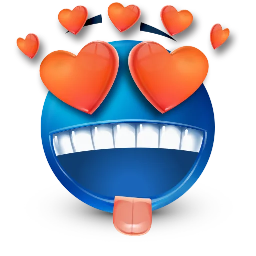 ❤ Стикер «blue facebook» для Telegram