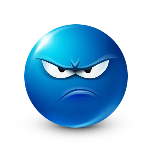 😠 Стикер «blue facebook» для Telegram