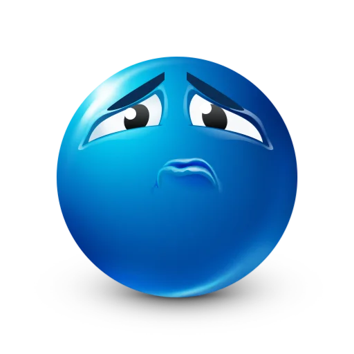 😫 Стикер «blue facebook» для Telegram
