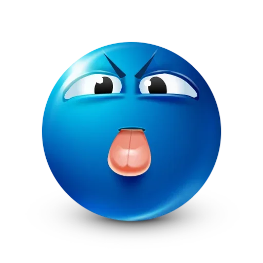 😝 Стикер «blue facebook» для Telegram