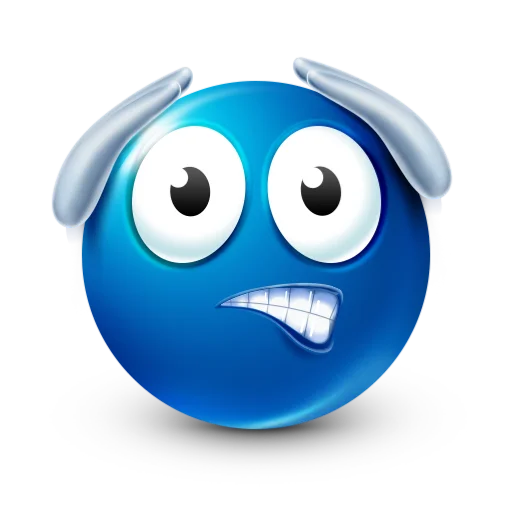 😰 Стикер «blue facebook» для Telegram
