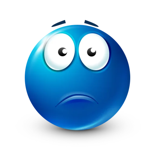 🙁 Стикер «blue facebook» для Telegram
