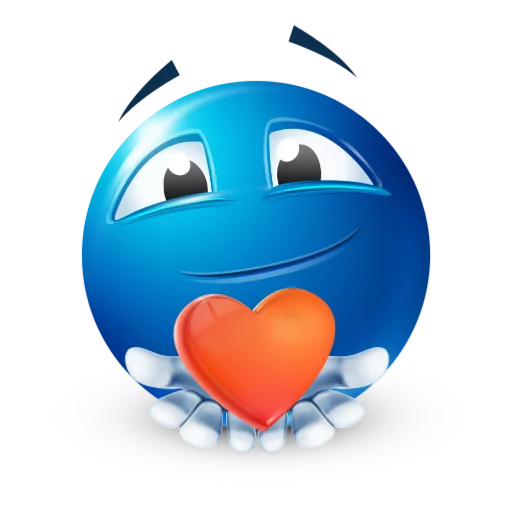 ❤ Стикер «blue facebook» для Telegram
