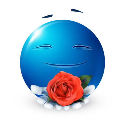 🌸 Стикер «blue facebook» для Telegram