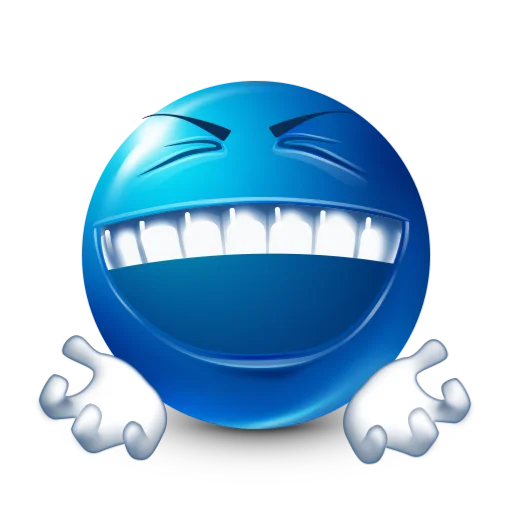 😈 Стикер «blue facebook» для Telegram