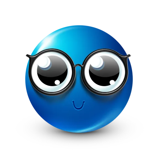 🤓 Стикер «blue facebook» для Telegram