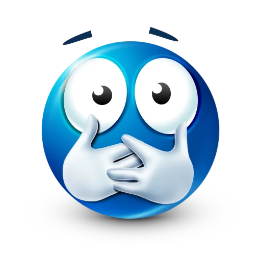 🫢 Стикер «blue facebook» для Telegram