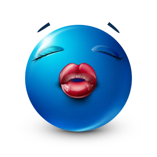 👄 Стикер «blue facebook» для Telegram