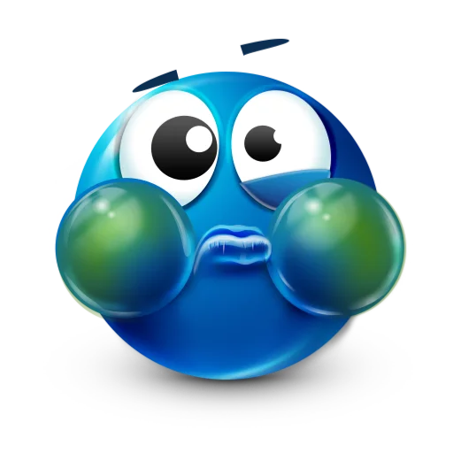 🤢 Стикер «blue facebook» для Telegram