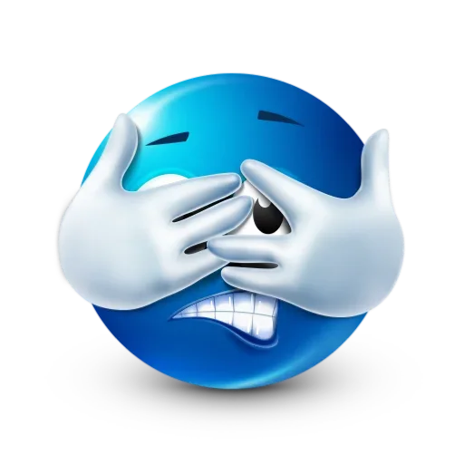 😨 Стикер «blue facebook» для Telegram