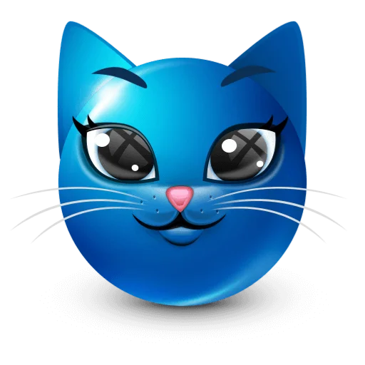 🐱 Стикер «blue facebook» для Telegram