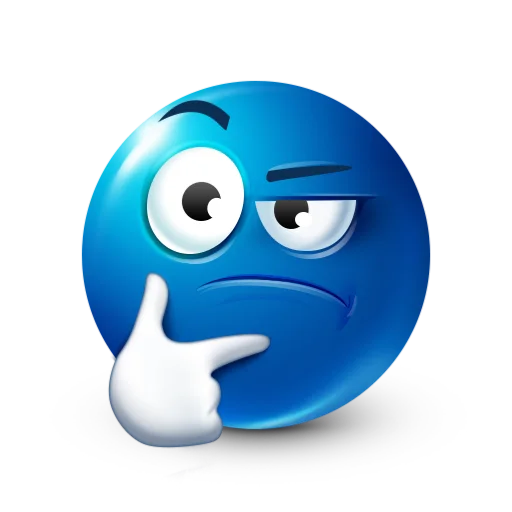🤔 Стикер «blue facebook» для Telegram