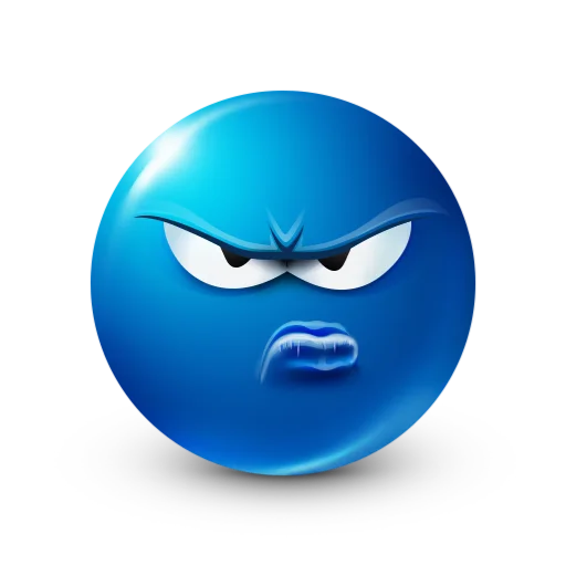 😡 Стикер «blue facebook» для Telegram