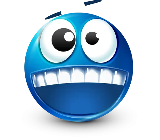 🤩 Стикер «Blue Emotions» для Telegram