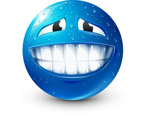 🤩 Стикер «Blue Emotions» для Telegram