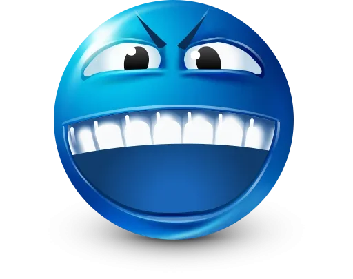 🤩 Стикер «Blue Emotions» для Telegram