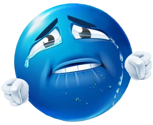 😭 Стикер «Blue Emotions» для Telegram