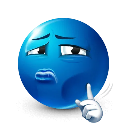 🧏‍♂ Стикер «Blue Emotions» для Telegram