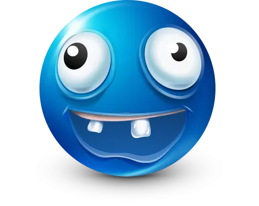 🤩 Стикер «Blue Emotions» для Telegram