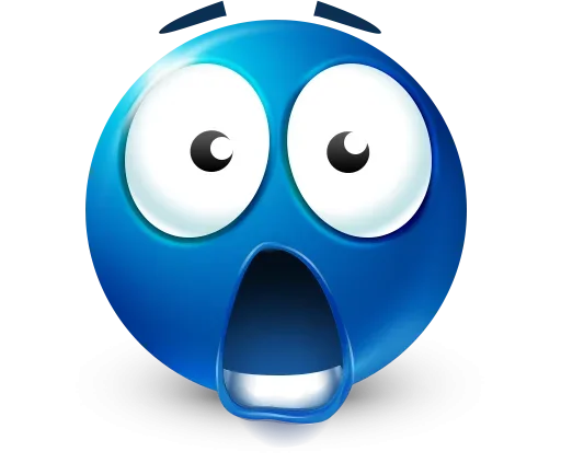 🤩 Стикер «Blue Emotions» для Telegram