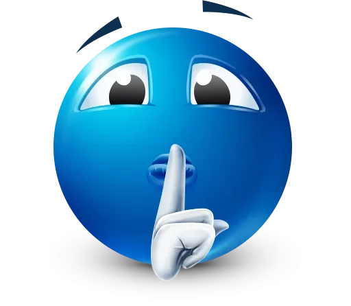 🤩 Стикер «Blue Emotions» для Telegram