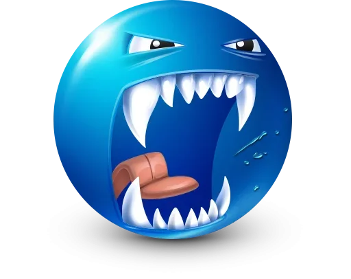 🤩 Стикер «Blue Emotions» для Telegram
