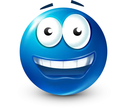 🤩 Стикер «Blue Emotions» для Telegram