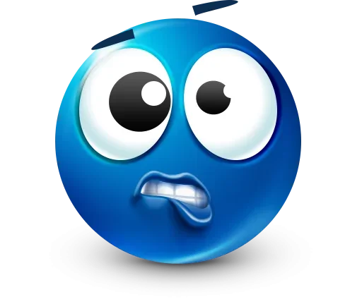 🤩 Стикер «Blue Emotions» для Telegram